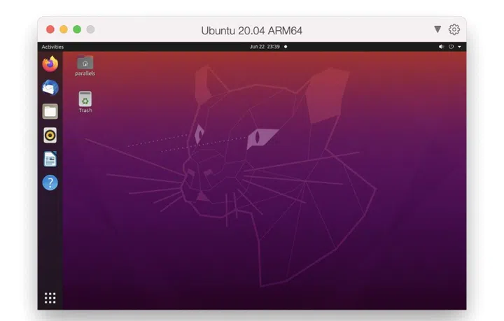 Ubuntu is one of the Linux Distros support on M1-based Macs. Image courtesy of Parallels. 