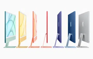 The new 24-inch iMac comes in 7 colours! (Image source: Apple)