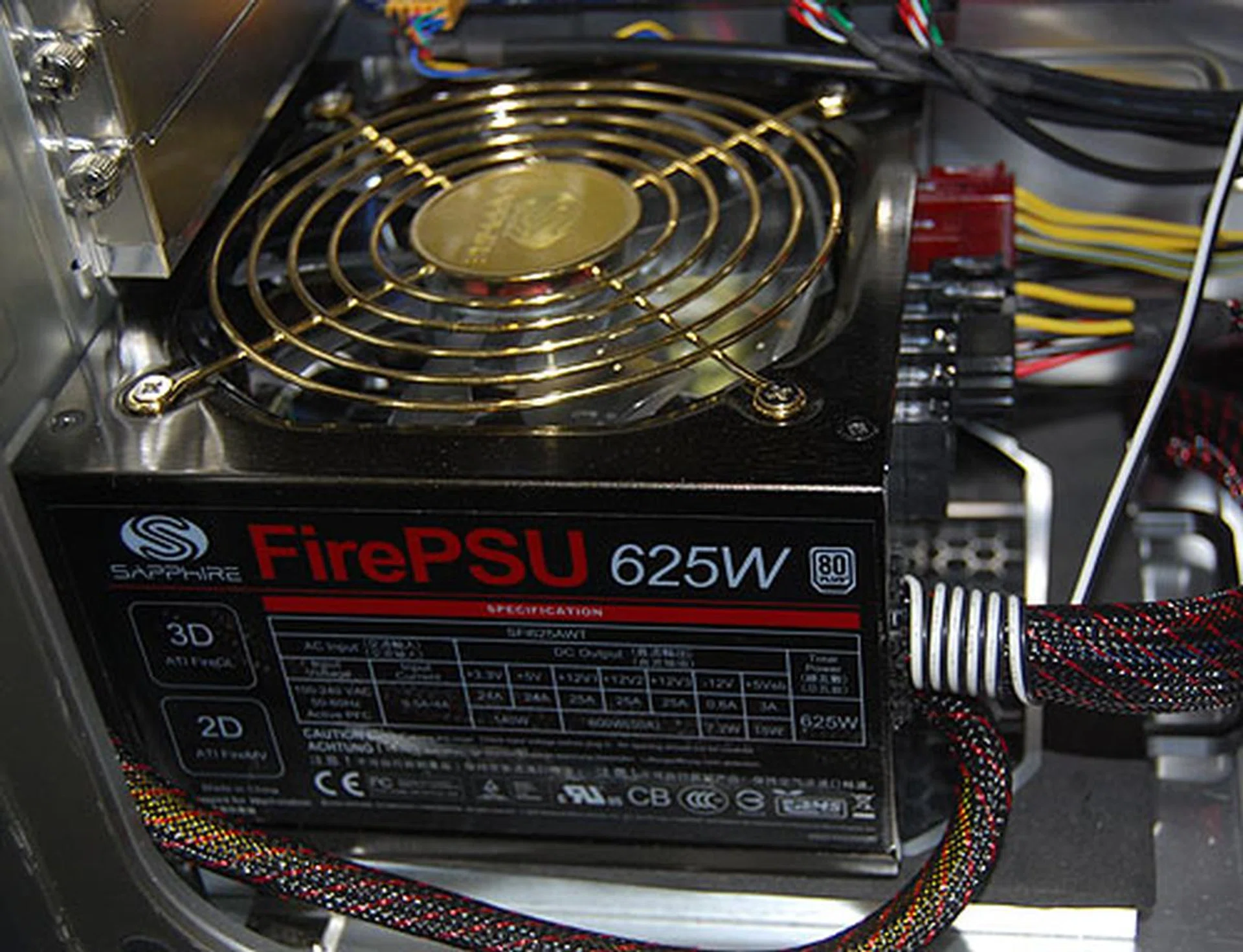  Sapphire also has its own FirePSU power supplies which are optimized for workstation and servers. These are 80 PLUS Bronze and Silver certified units with EPS 12V support and modular cable management.  