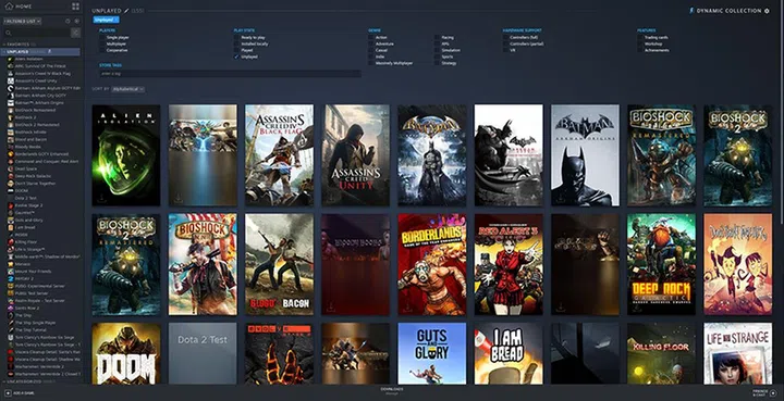 The new layout has a stronger visual focus on box art.
