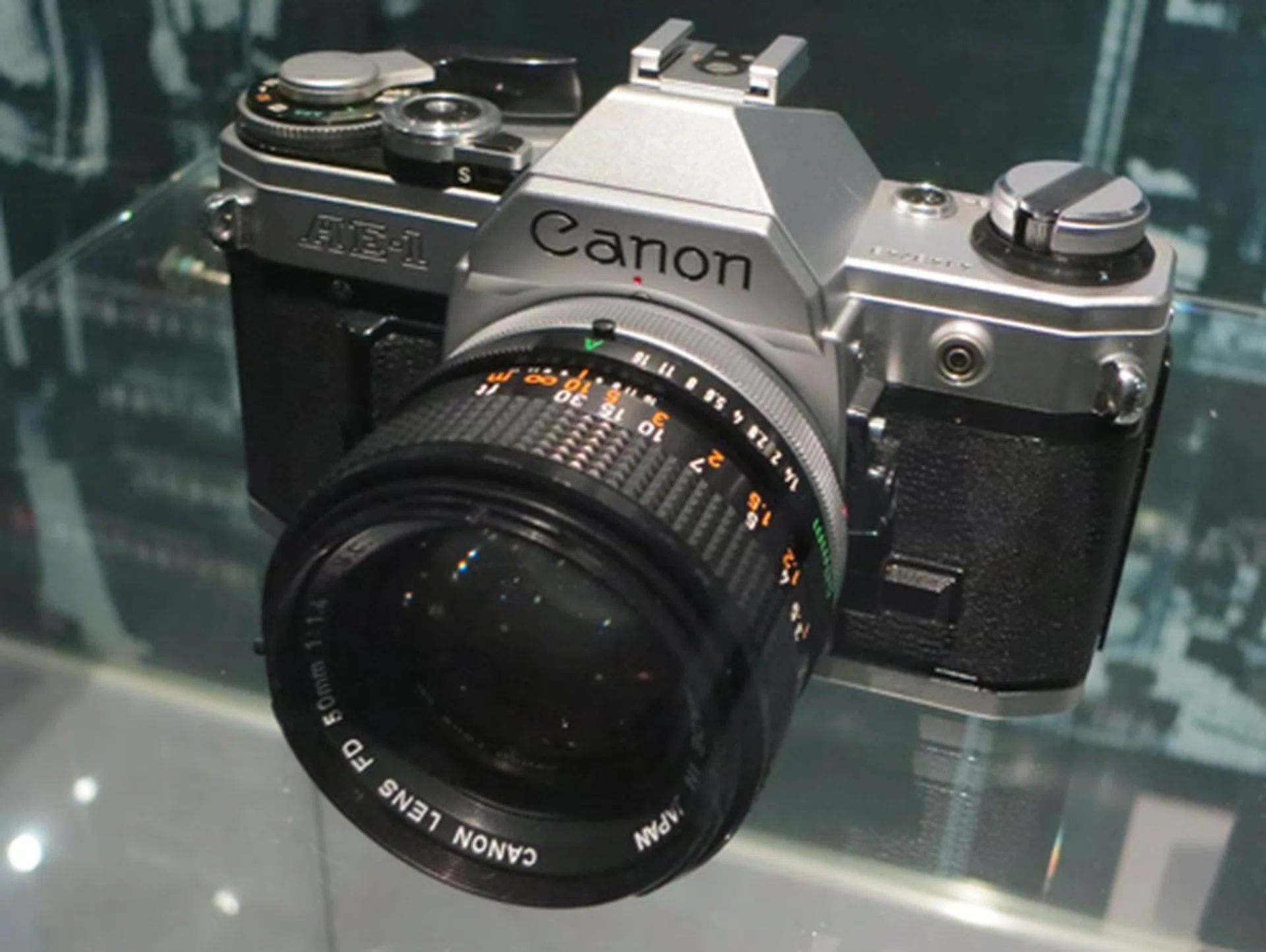 Canon’s AE-1 (1976), the company’s first computerized fully automatic SLR camera.