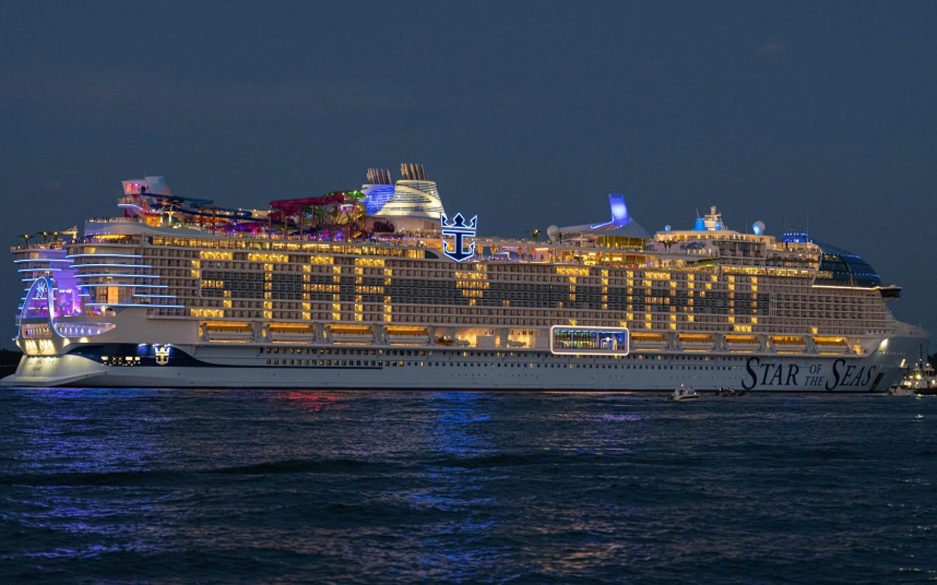 Royal Caribbean Star of the Seas in-cabin Samsung 4K smart TV.