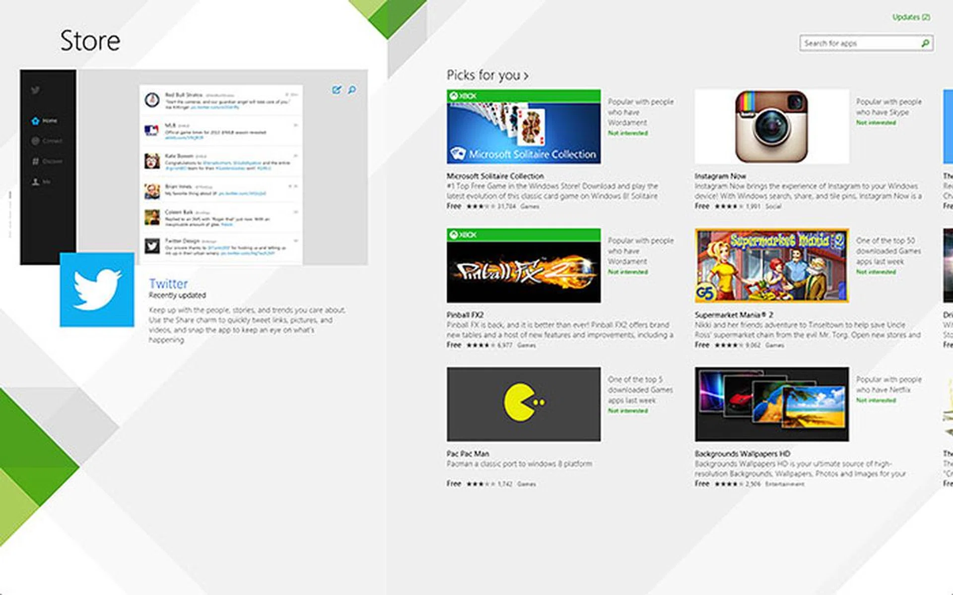 Instead of being category-driven, the revamped Windows Store is now user and popularity-driven.