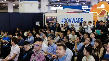 The crowd at a panel.