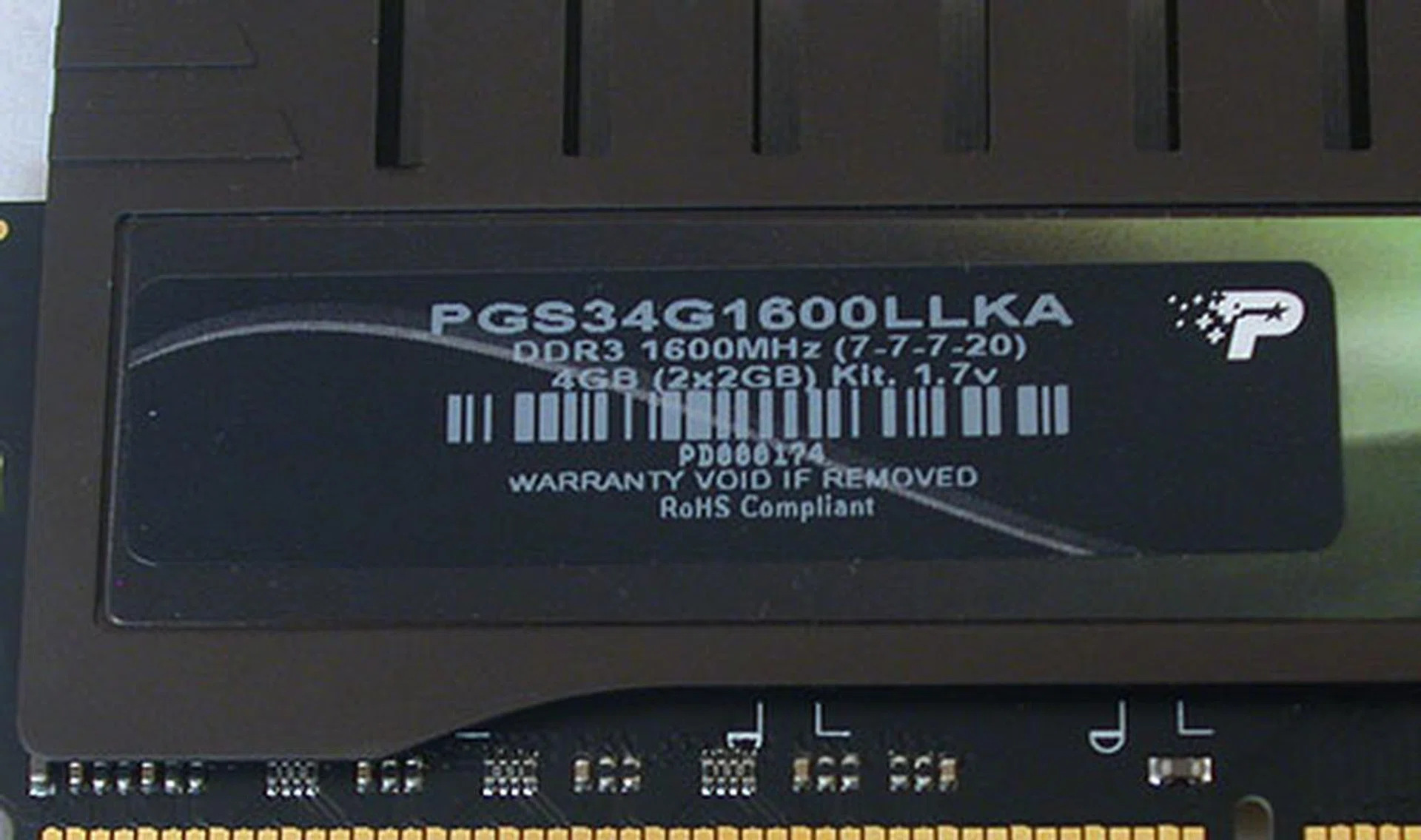 Another memory module with low memory latencies, 7-7-7-20. 
