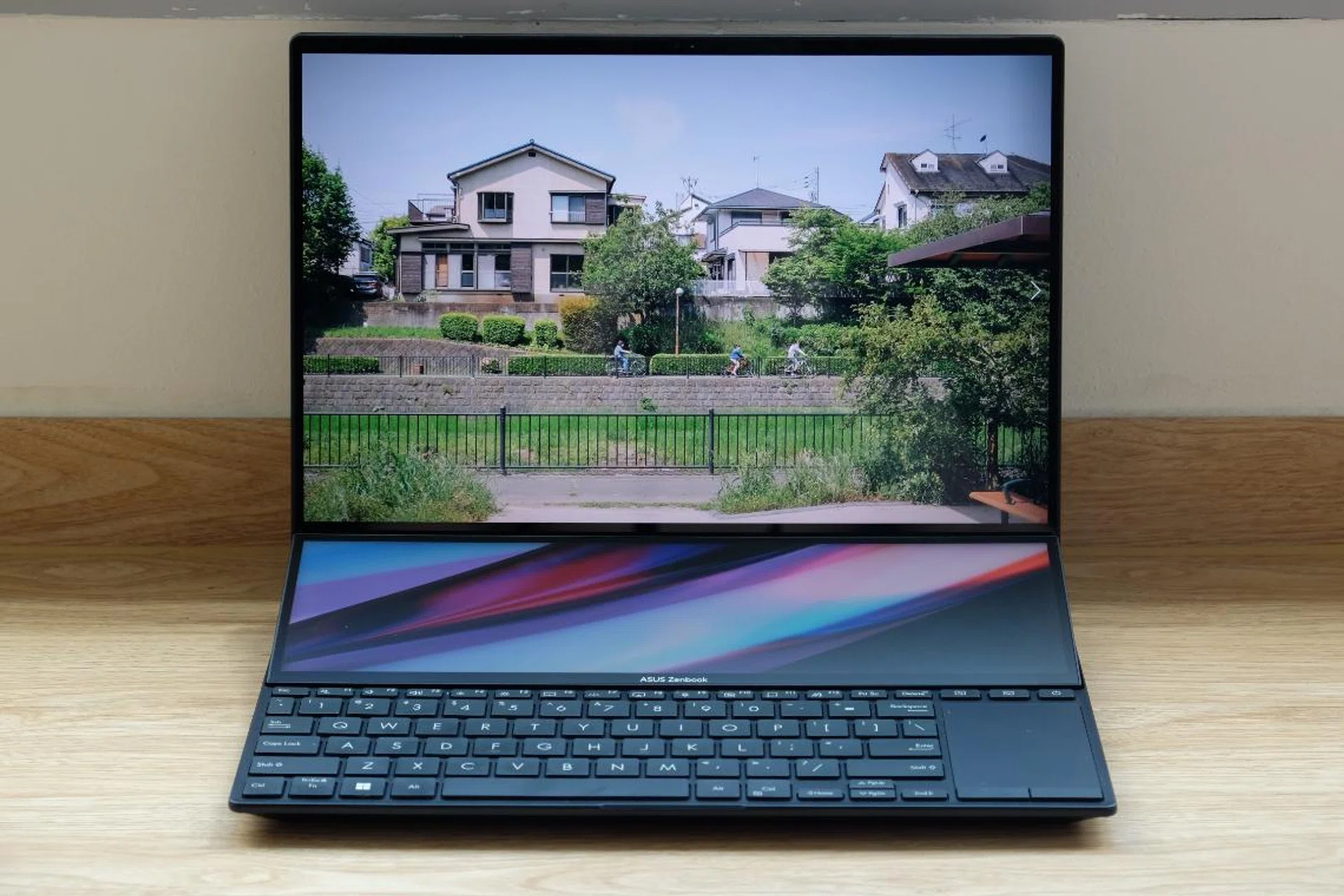 This is the ZenBook Pro 14 Duo UX8402, ASUS' third-generation dual-display ultraportable notebook.