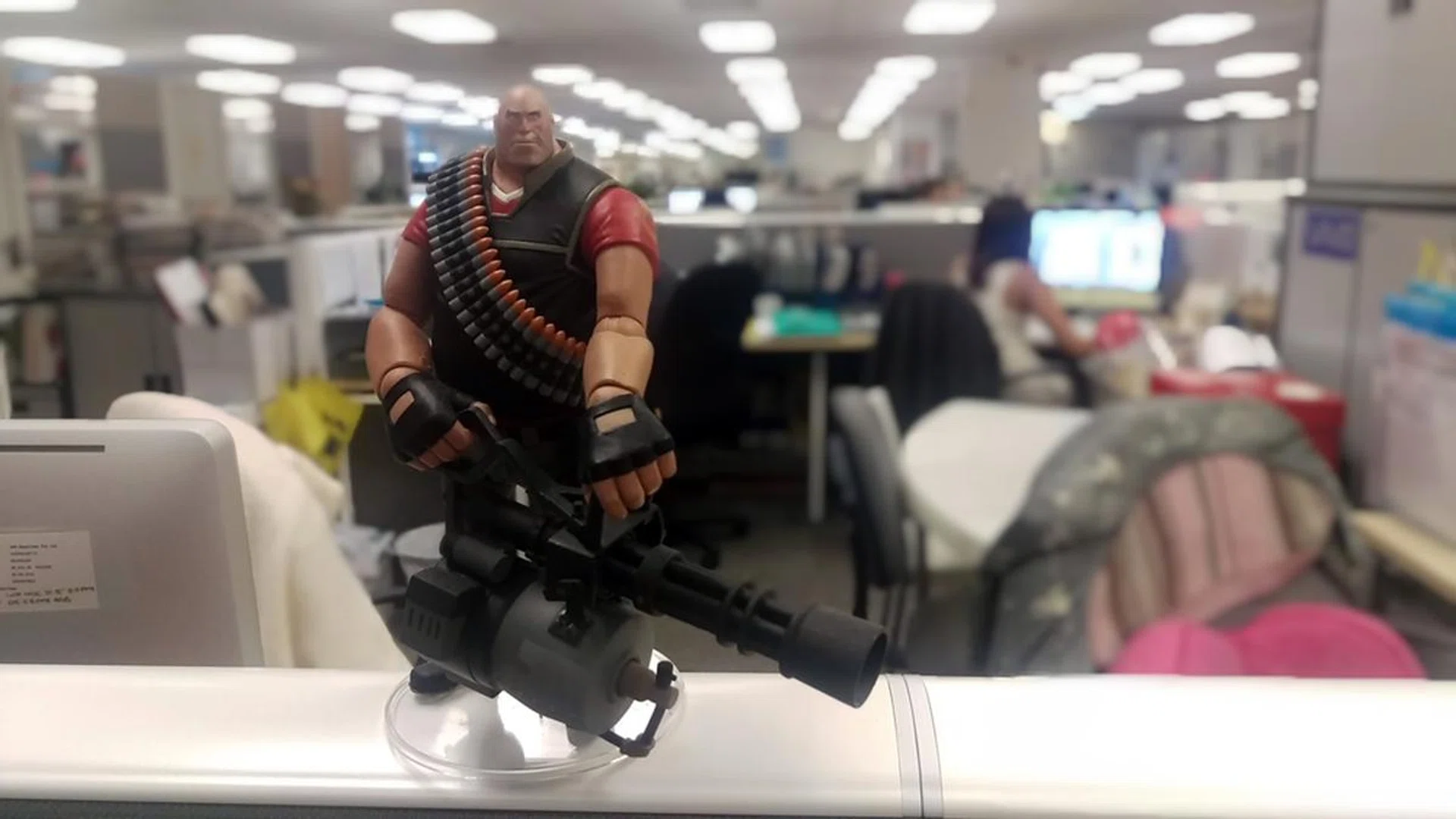 Not too bad, but the top of Heavy's head is blurry and out of focus.