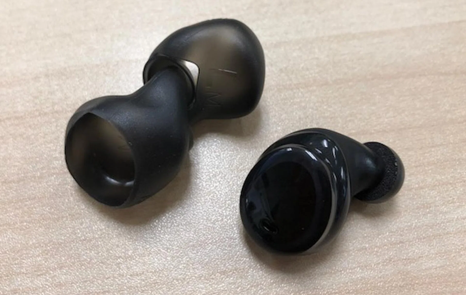 These rubber sleeves go over the earbud for better protection against moisture.