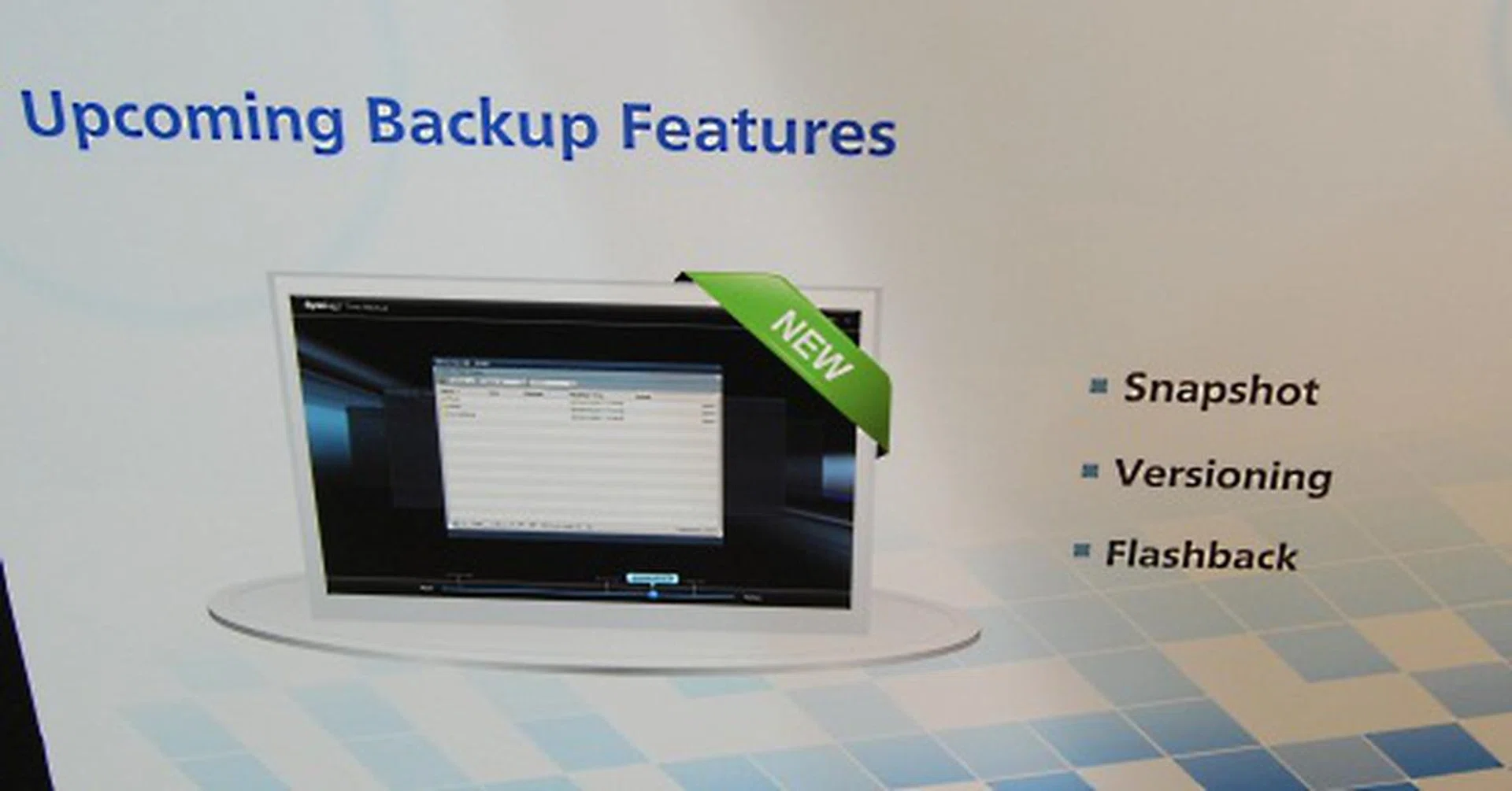 Synology is promising a new backup feature for the upcoming update to its DiskStation Manager operating system. 
