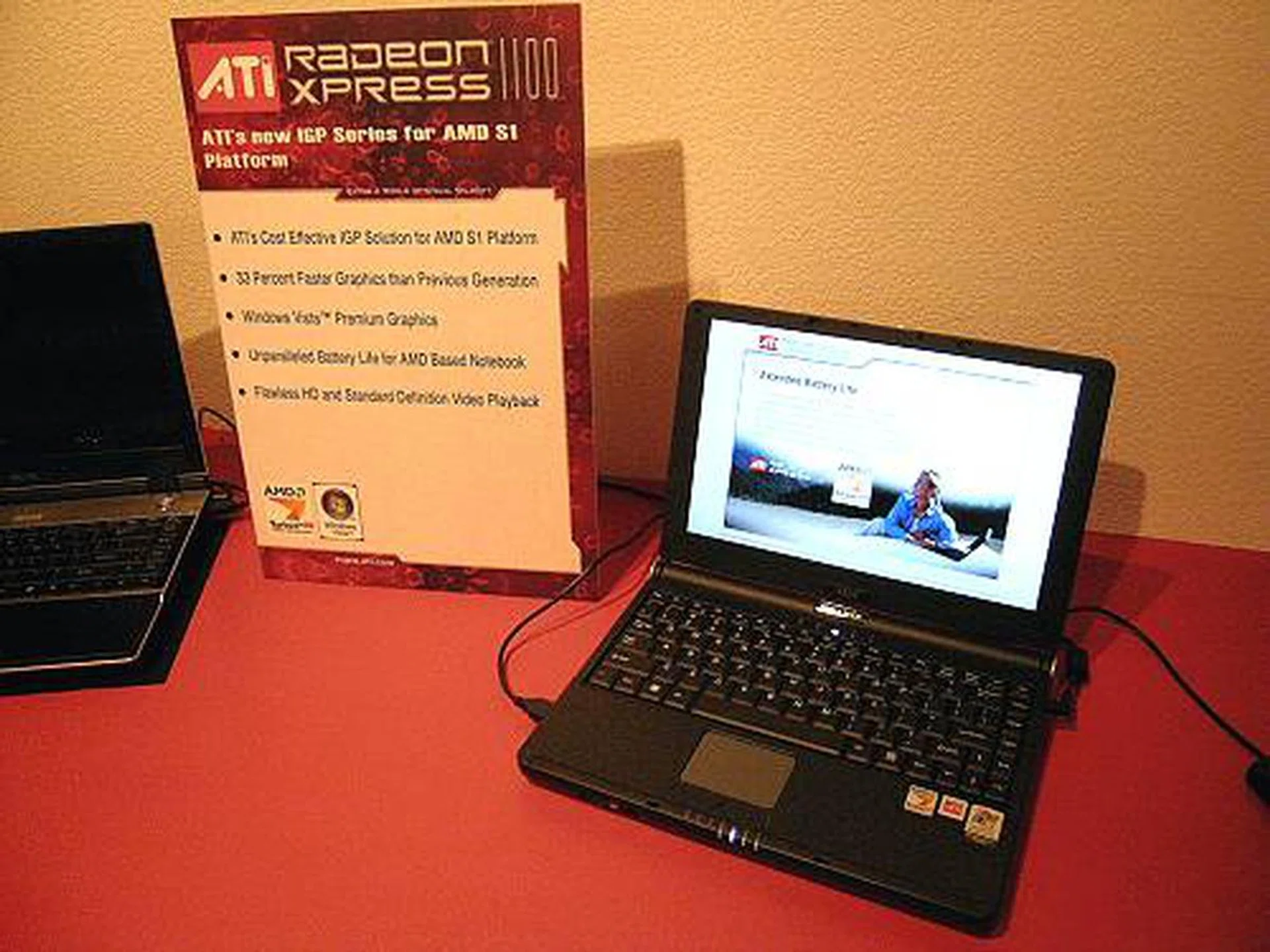 The Radeon Xpress 1100 sports the same RS485 specifications, but built for the AMD Turion 64 X2's S1 socket. Most Turion 64 X2 notebooks you see on the street today such as those from MSI and BenQ will already be featuring this chipset. There is also a higher end 1150 version, which sports a higher clocked graphics core.