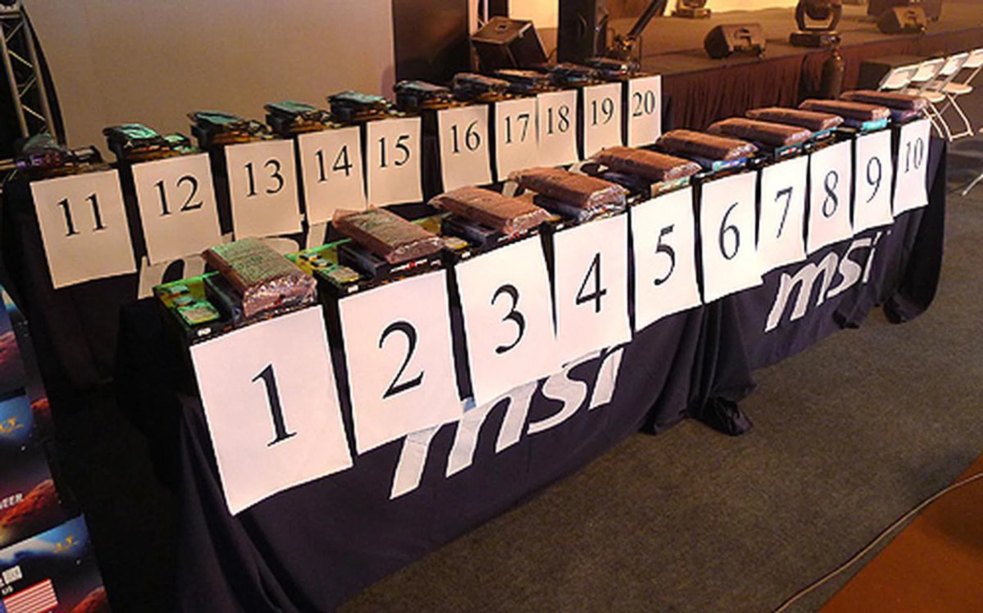 Contestants will draw lots later to randomly determine which set of components they will be getting.