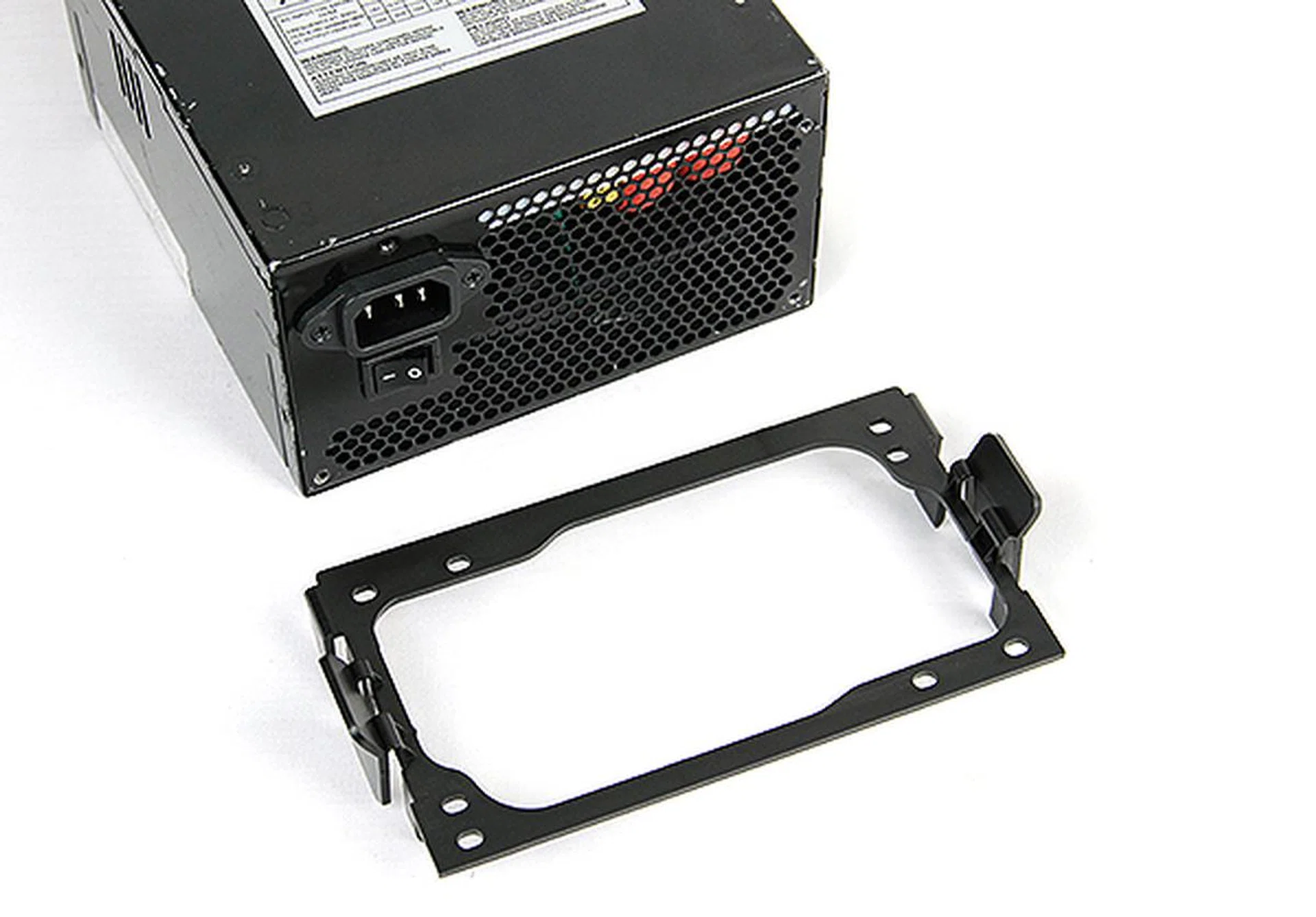 To install the PSU, users will have to fix the PSU bracket to the PSU and then slide it into the bay.