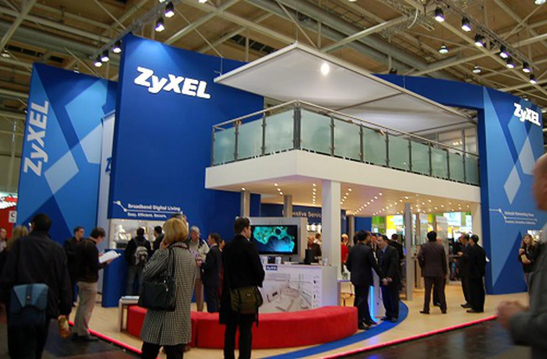  Zyxel's Booth had a lot of corporate level networking equipment to showcase for infrastructure strengthening or expansion.  