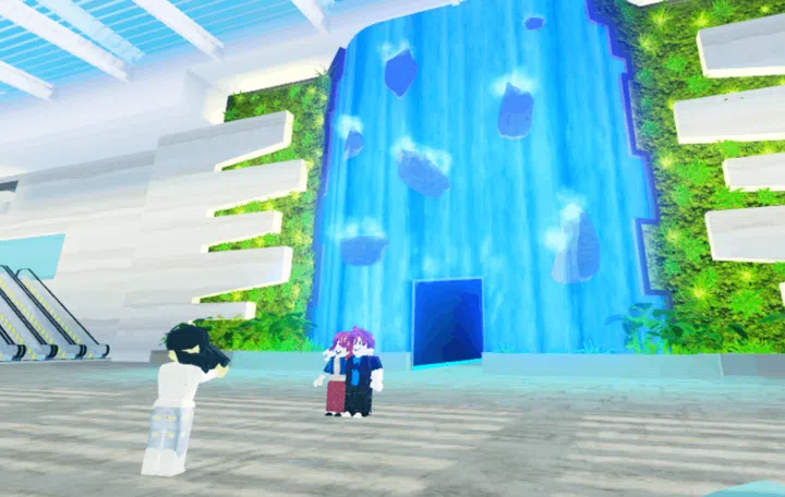 The Wonderfall, recreated in ChangiVerse.