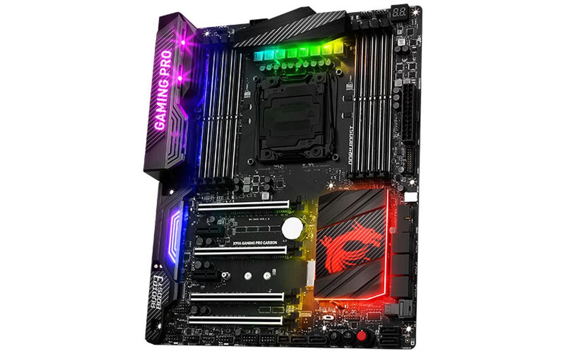 There's plenty of RGB LEDs to go with the stealthy look.