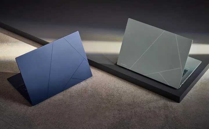 The notebooks feature ASUS' new logo. (Image source: ASUS)