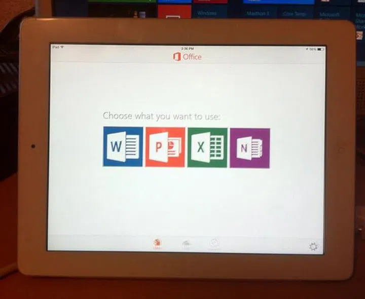 Is this Office for iPad? (Image source: @rgonzalezagui on Twitter.)