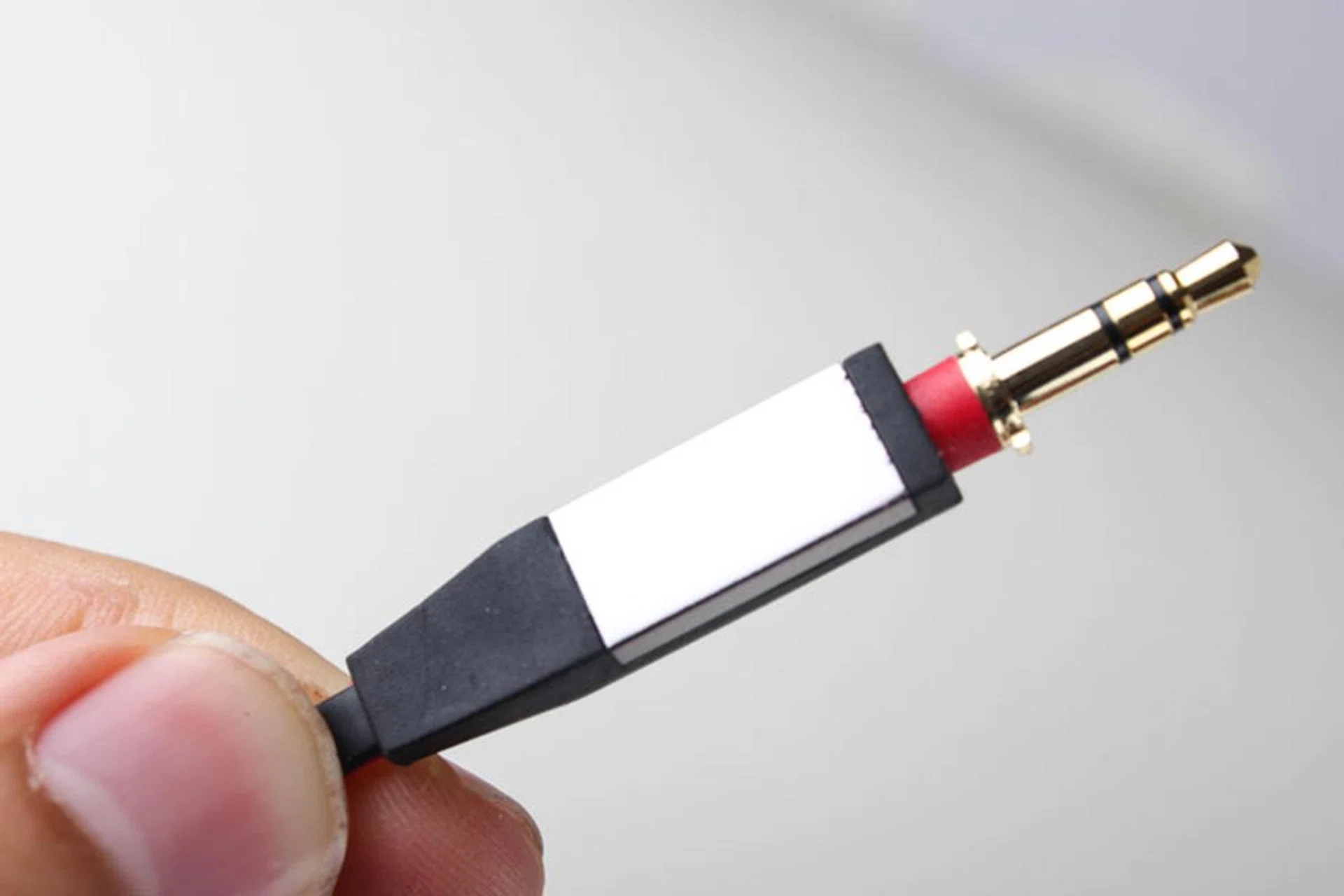 The notches help to keep your audio cable plugged in.