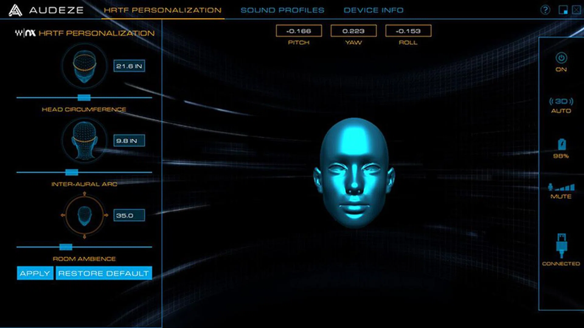 The companion desktop app to further personalize and customize how you perceive audio.
