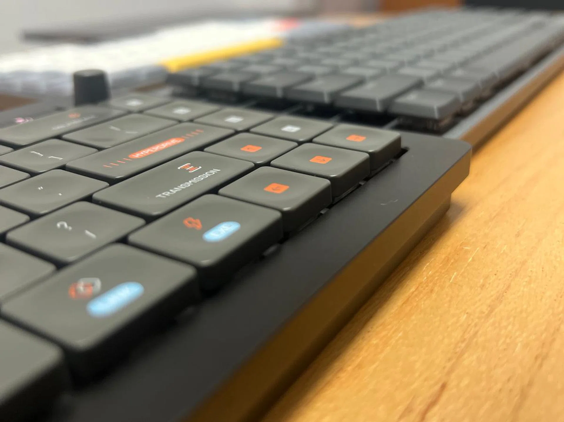 Side-by-side view of systems and another low-profile mechanical keyboard.