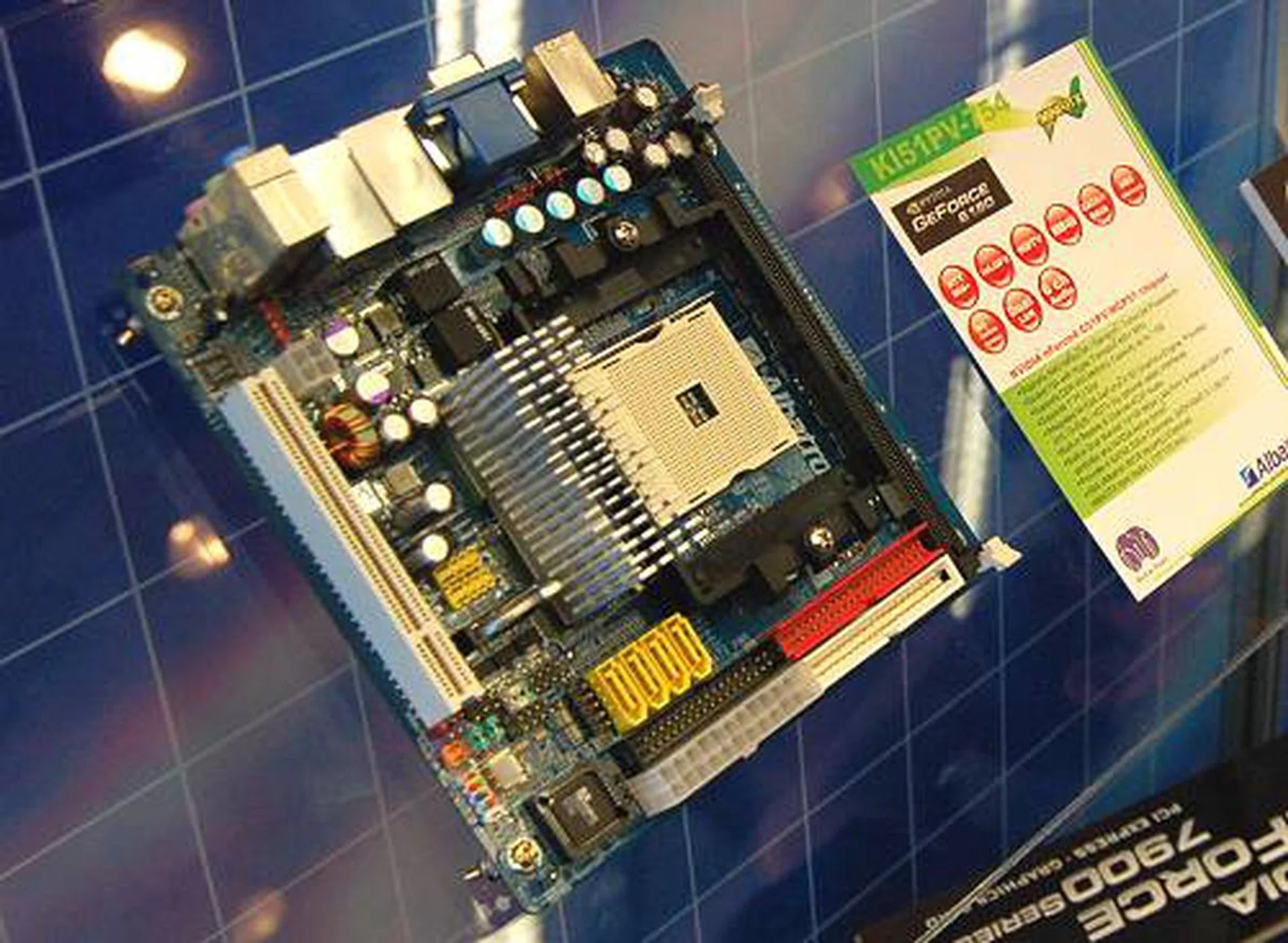 The KI51PV-754 is the mini ITX motherboard used in Albatron's car infotainment setup. This board is based on NVIDIA's GeForce 6150 chipset, thus it will have a powerful GPU that has HD decoding capabilities as well as decent features. However, this board is only designed for old Socket 754.