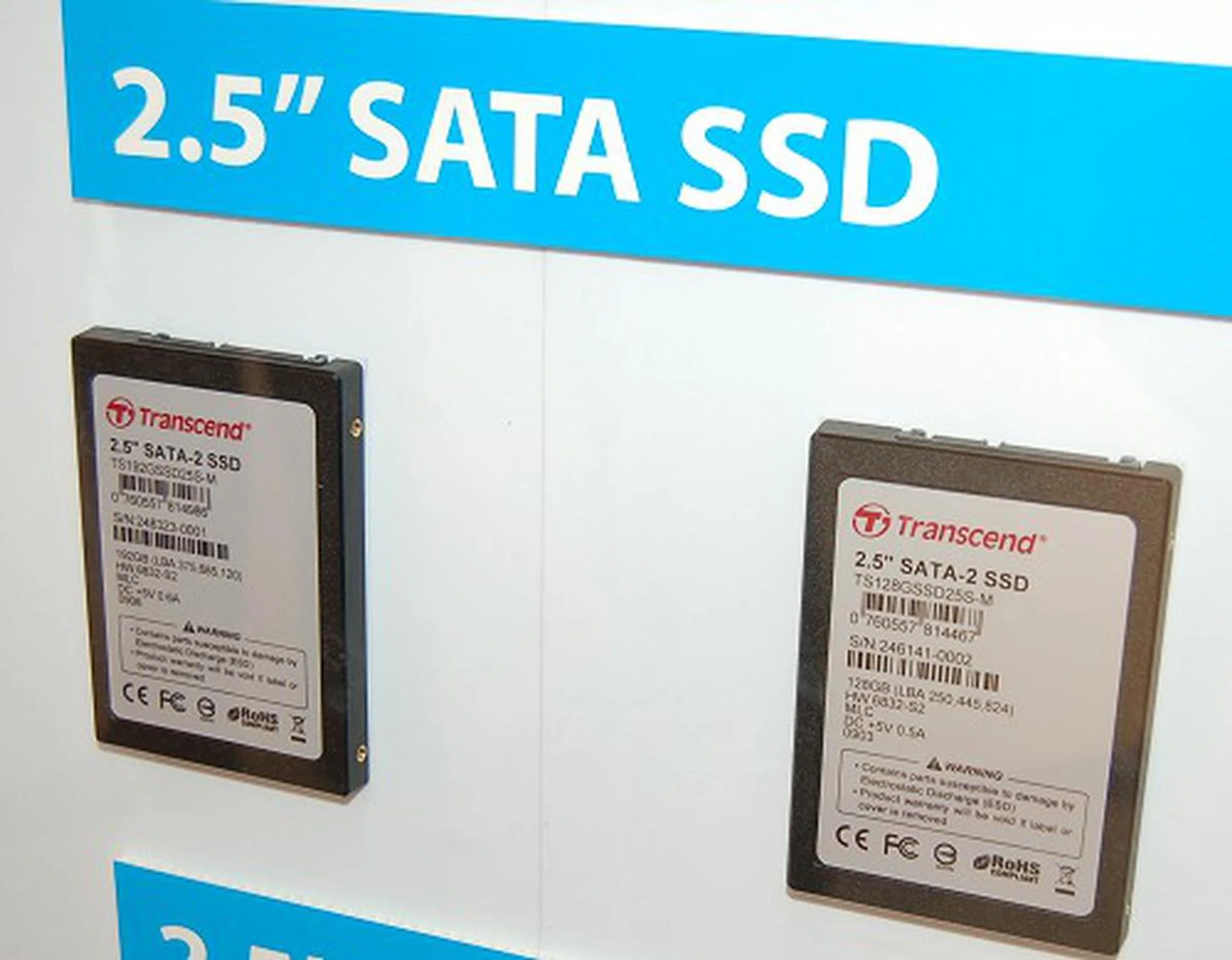  They've also got SSD drives with 128GB and 192GB capacities.  