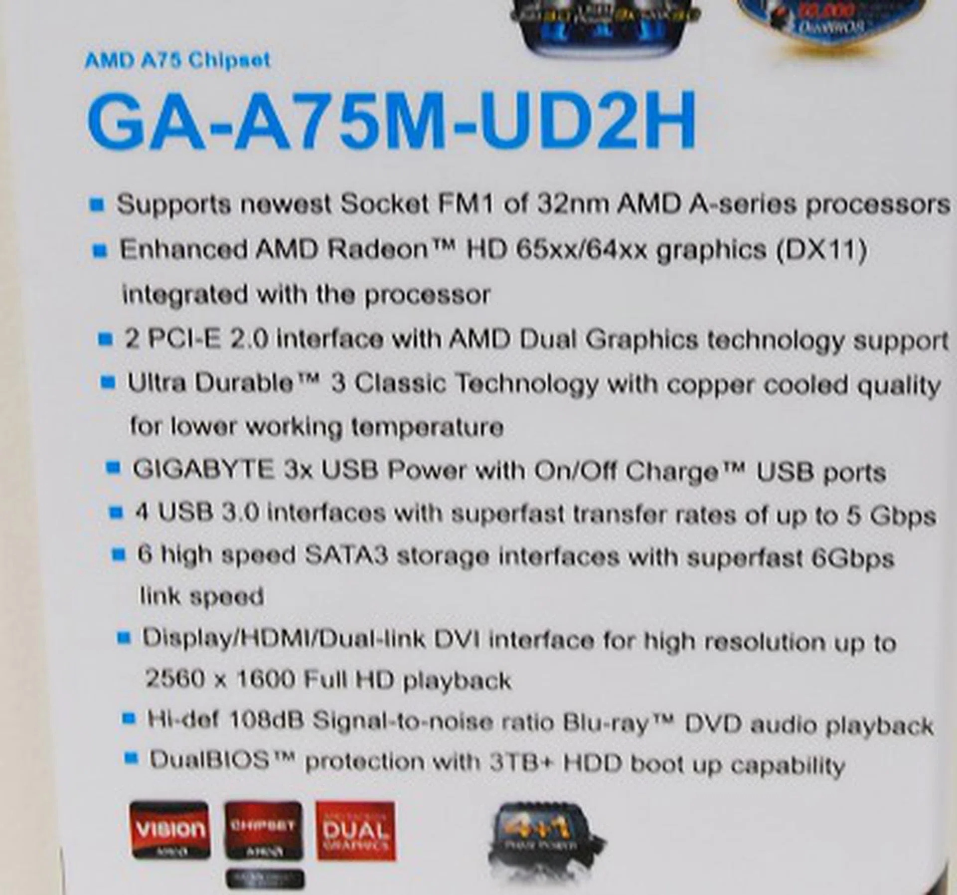 Here's the full specs list.