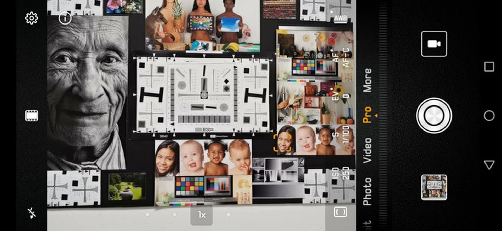 The Pro mode of the app lets you adjust shutter speed, ISO and compensation.