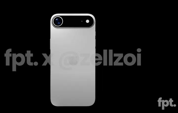 The Apple iPhone 17 Air is said to sport the same wide horizontal camera bar design as the iPhone 17 Pro. Photo: Front Page Tech