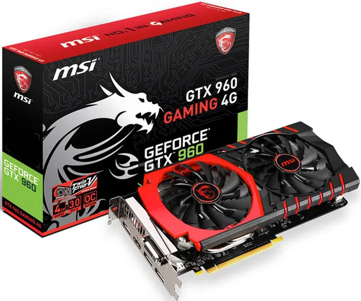 MSI GeForce GTX 960 Gaming 4G (Image Source: TechPowerUp)