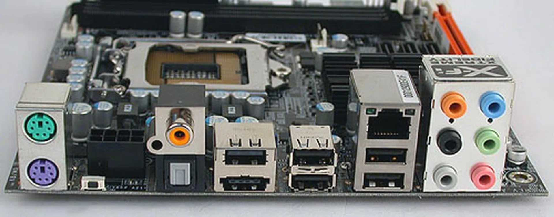 There's only so much space at the rear I/O panel, though one gets a decent number of ports, including both coaxial and optical S/PDIF and an eSATA port. 