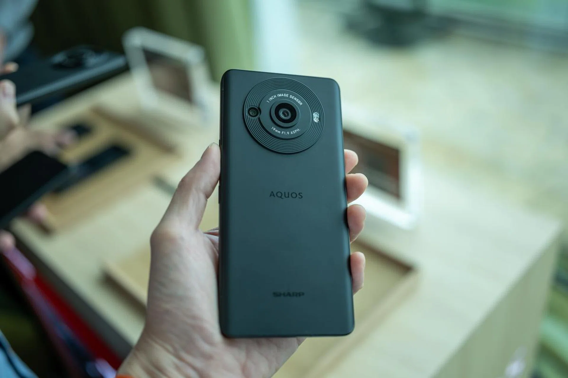 Sharp says the ring around the camera acts as a heatsink that help to cool the R8s Pro.