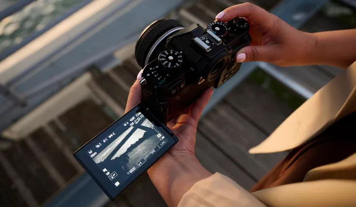 The Nikon Z f has a fully articulating screen. (Image source: Nikon)