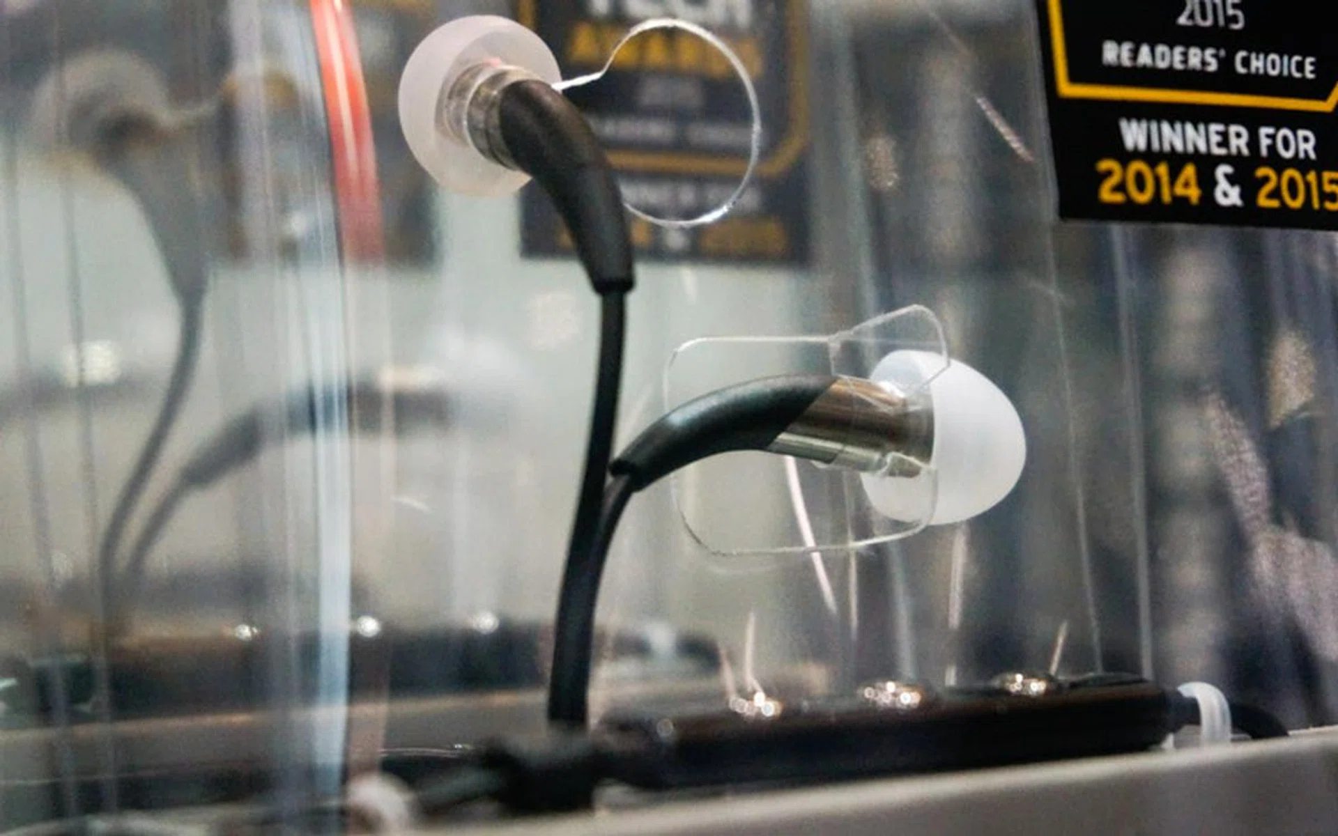 The Klispch X11i claims to be the world’s smallest and lightest headphones, and certainly looks every bit the part. It’s going for a special show price of $483 (usual price $569). 