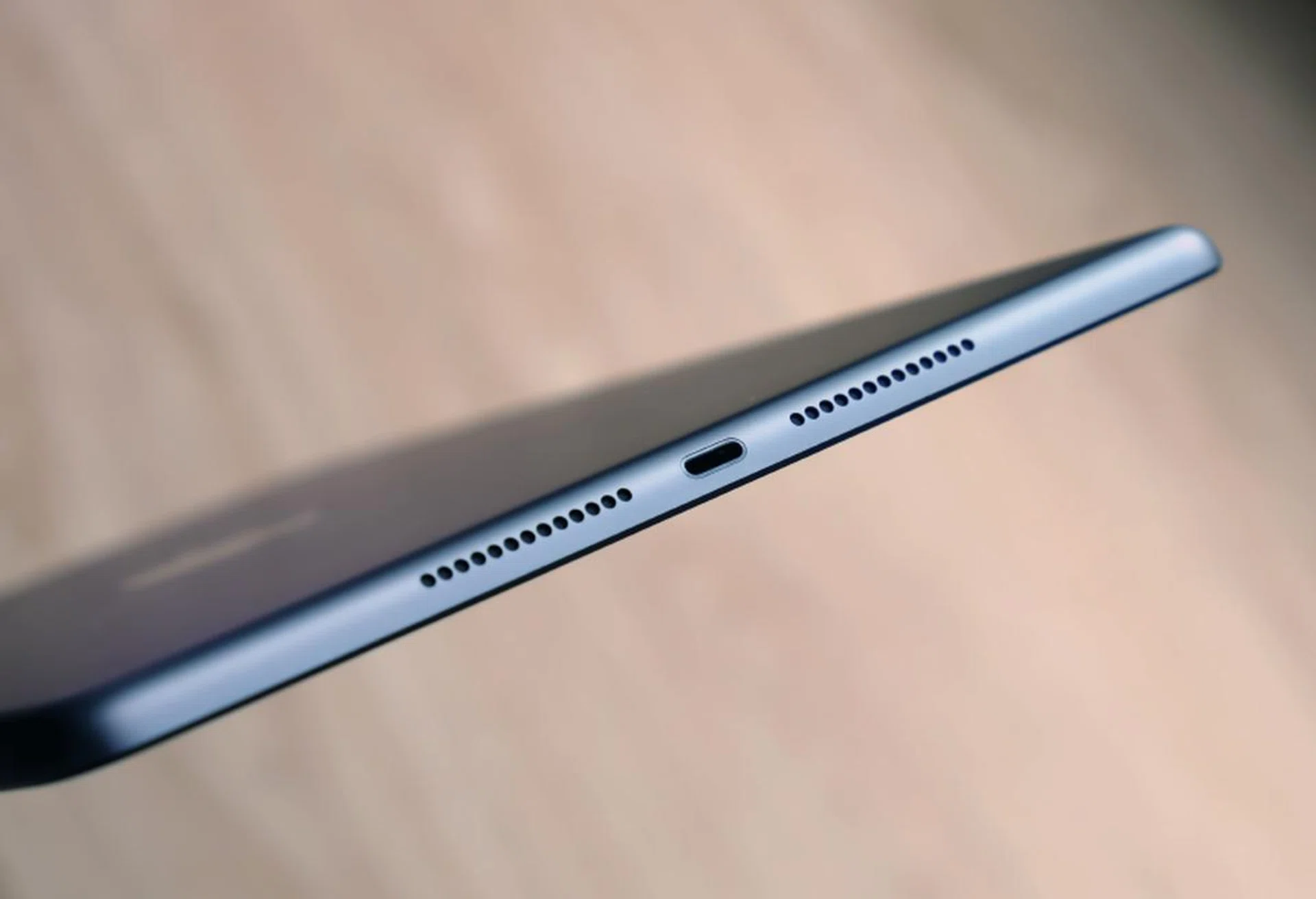 Not USB-C, sadly. This iPad still has a Lightning port.