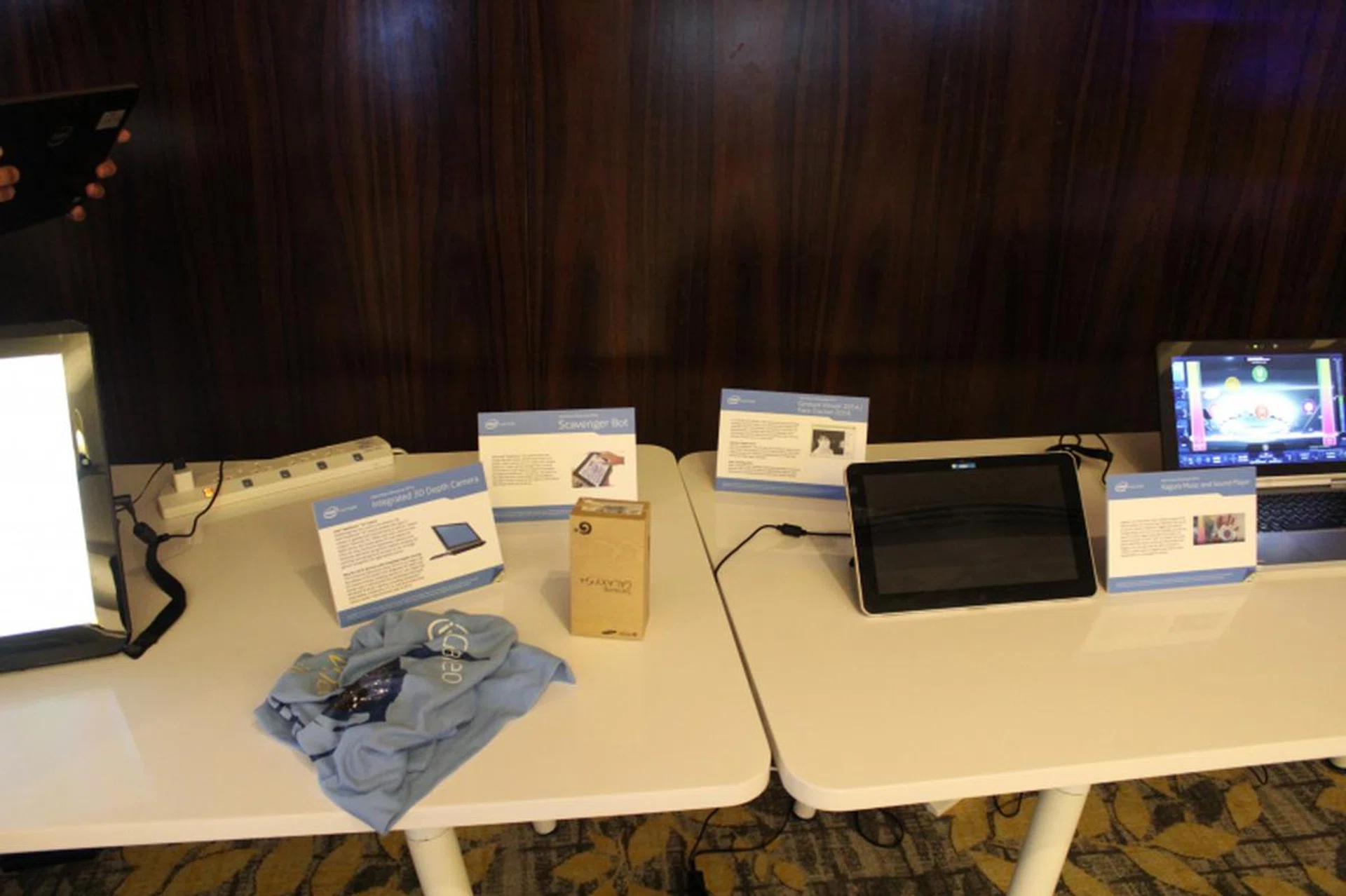 Every single object here will be rendered in 3D using the RealSense 3D camera.