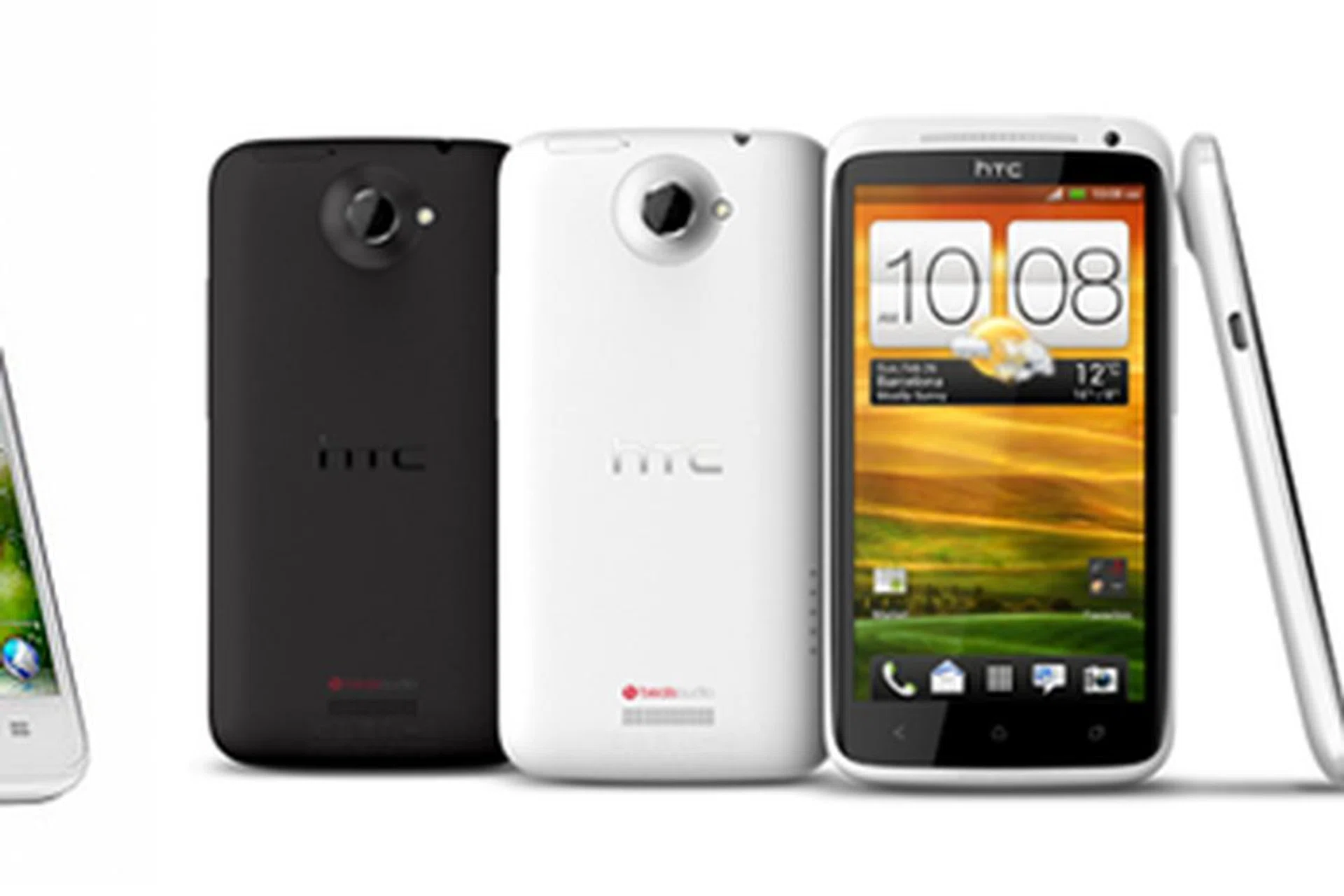 Meet the quad-core family: from left, Huawei Ascend D Quad, HTC One X and LG Optimus 4X HD.