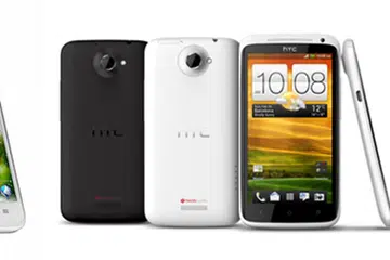 Meet the quad-core family: from left, Huawei Ascend D Quad, HTC One X and LG Optimus 4X HD.