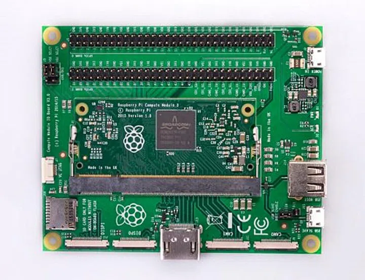 The Compute Module IO Board V3. (Image source: Raspberry Pi Foundation)