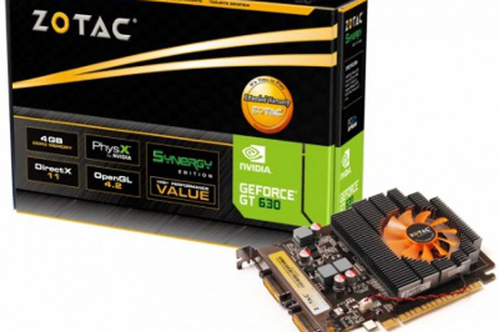 Zotac GeForce GT 630 Synergy Edition 4GB (Image source: Zotac)