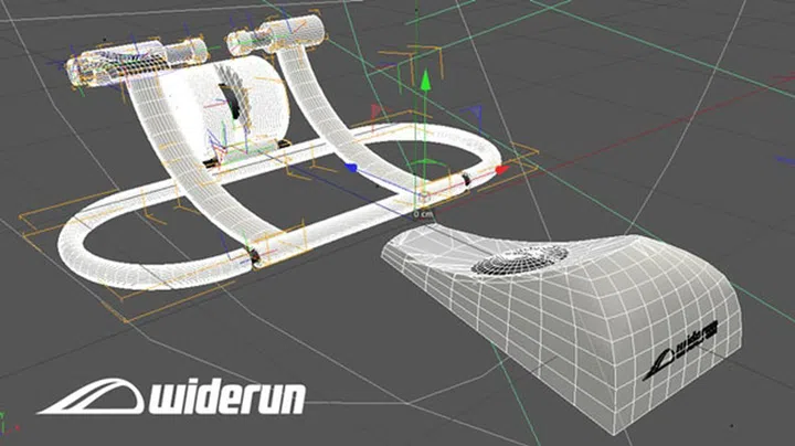 Final concept design featuring bike trainer and steering component. (Image Source: Widerun)