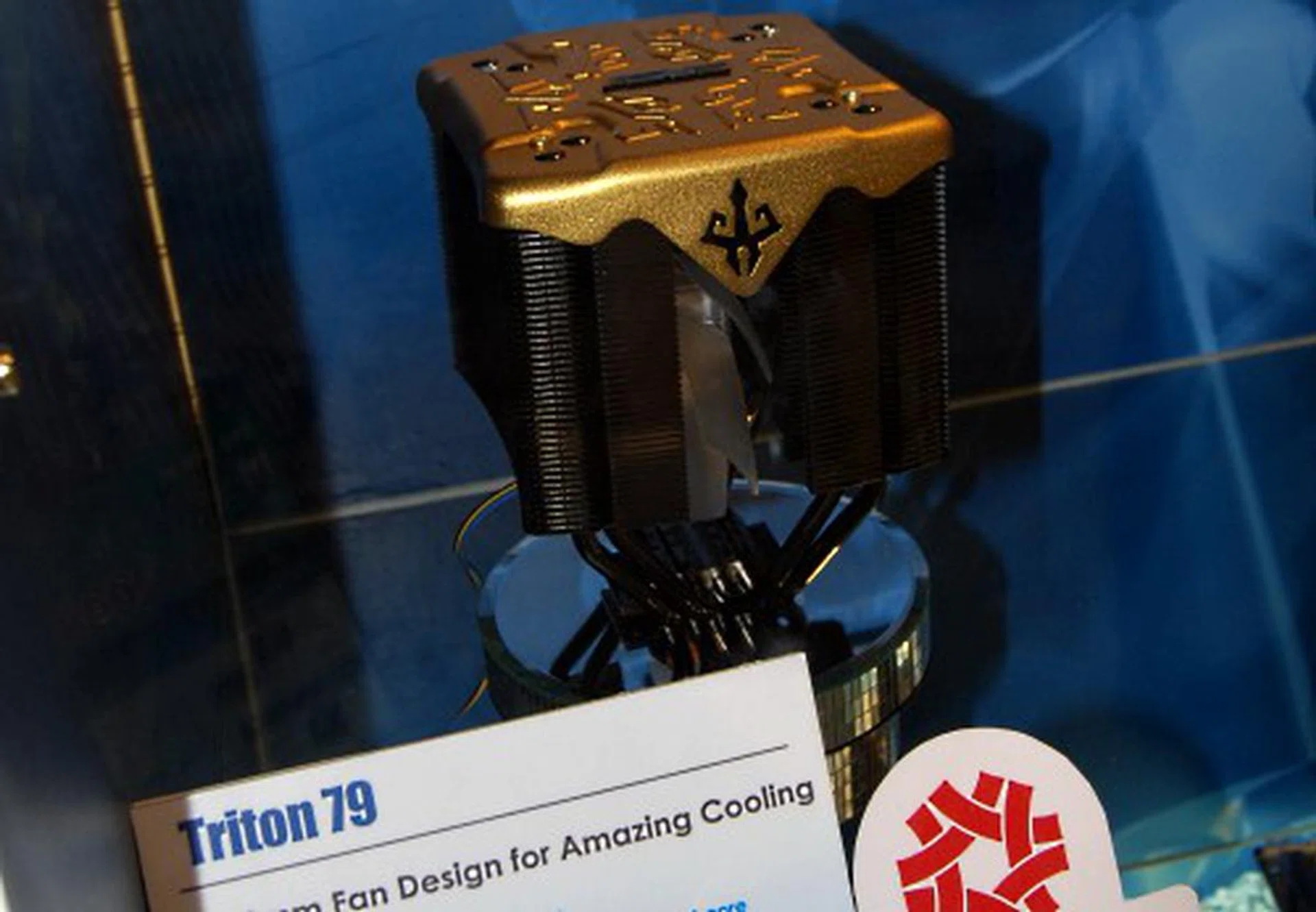  Seen here is the very rarely seen Limited Edition Triton 79 CPU cooler. Only 3200 units were ever made and we were informed that they were all sold out. Darn.  