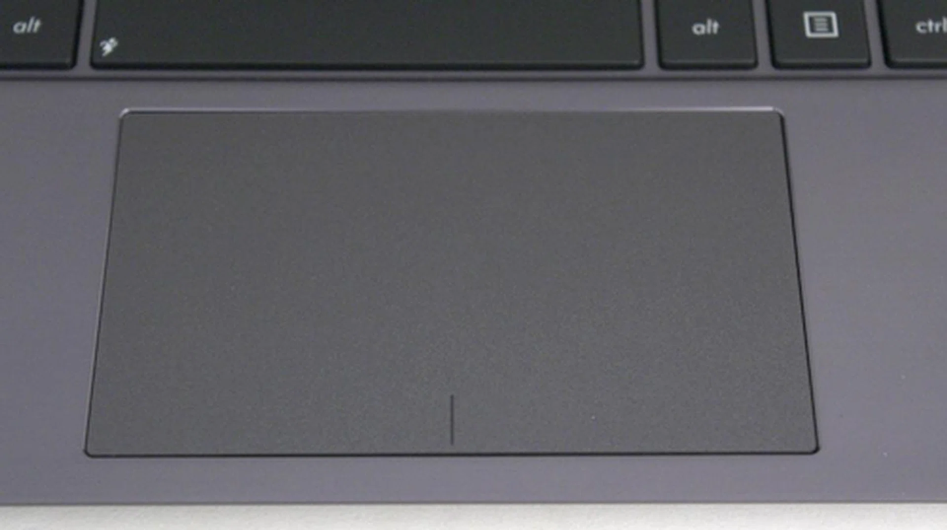 The large glass clickable trackpad is comfortable to use, but it could benefit from being a bit more sensitive. 
