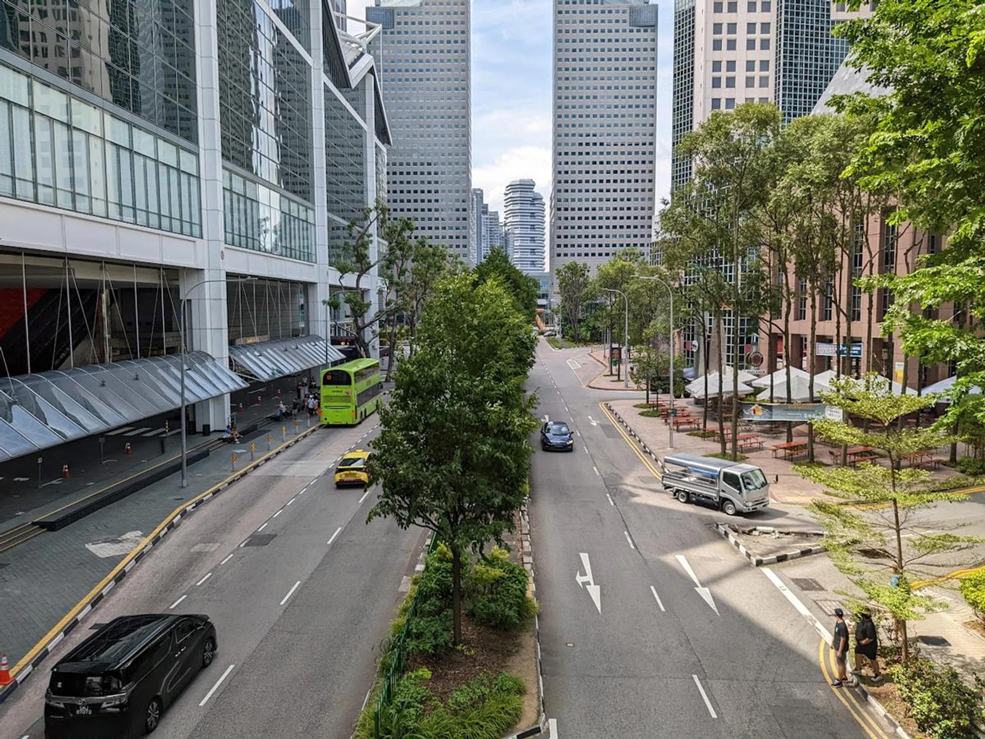 A typical daylight photo (here) and the ultra-wide version (below).