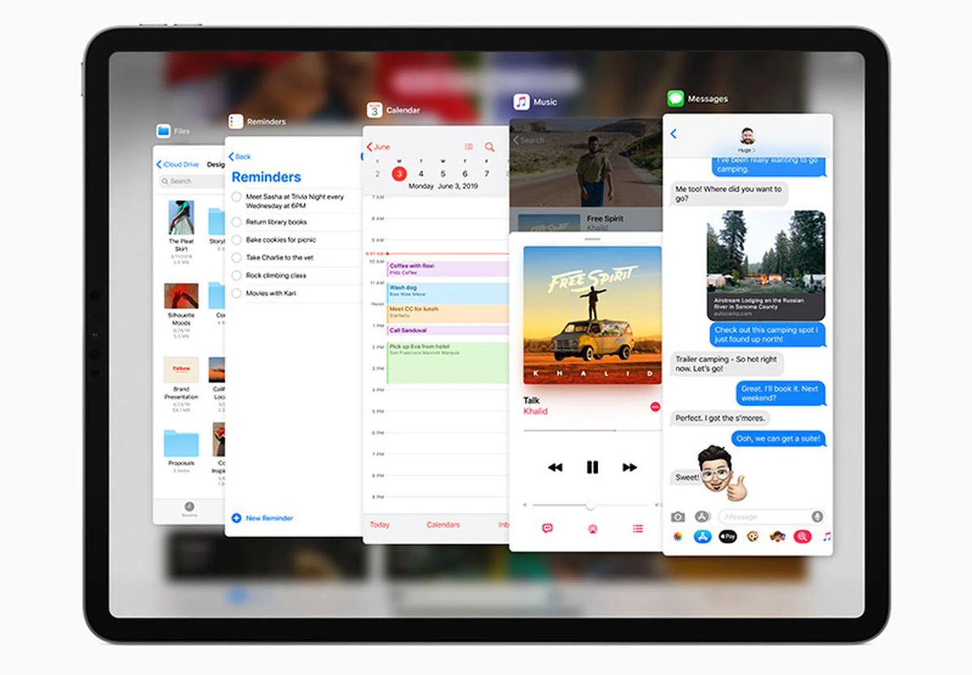 You can now quickly scroll through all the apps that you have opened in Slide Over mode.