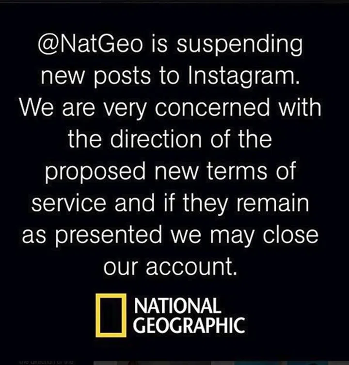 The "misconstrued" terms has also seen big names like National Geographic pulling all stops on their account. (Source: Instagram, @NatGeo)