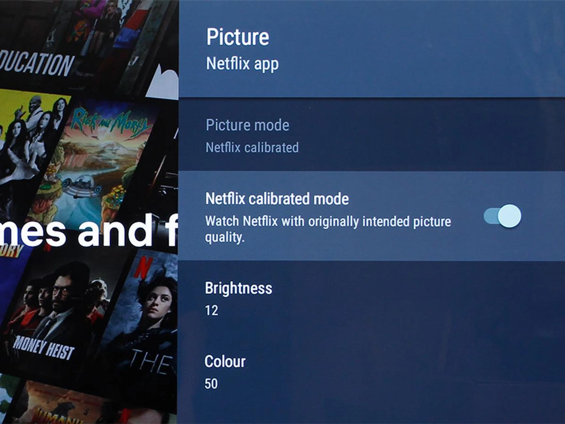 Most people don't calibrate their TVs but many people watch Netflix — hence this mode.