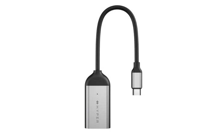 The HyperDrive USB-C 8K 60Hz / 4K 144Hz HDMI Adapter. (Image source: Hyper)