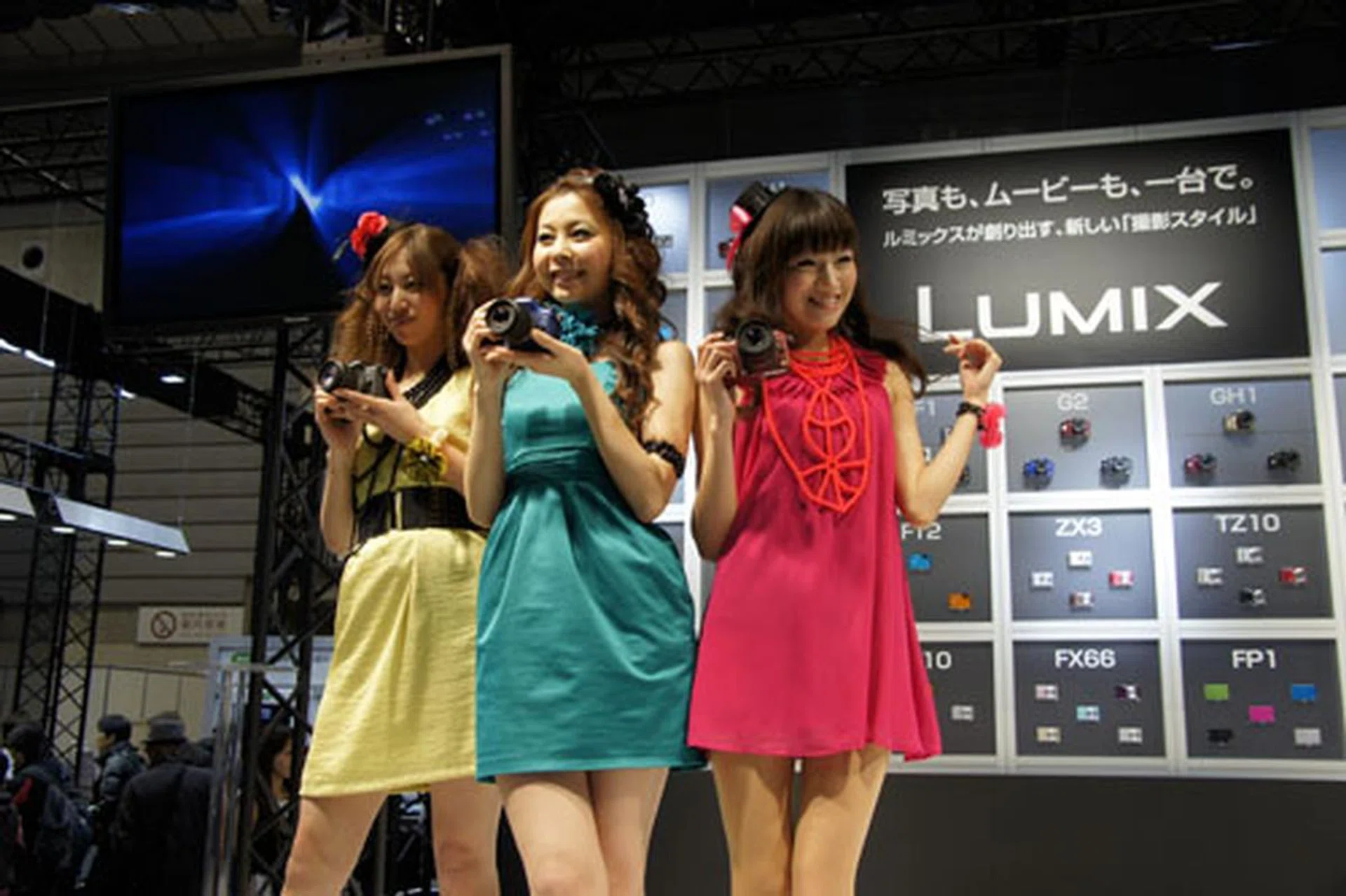 The clear star of Panasonic's booth was the brand-new G2 Micro Four Thirds camera.