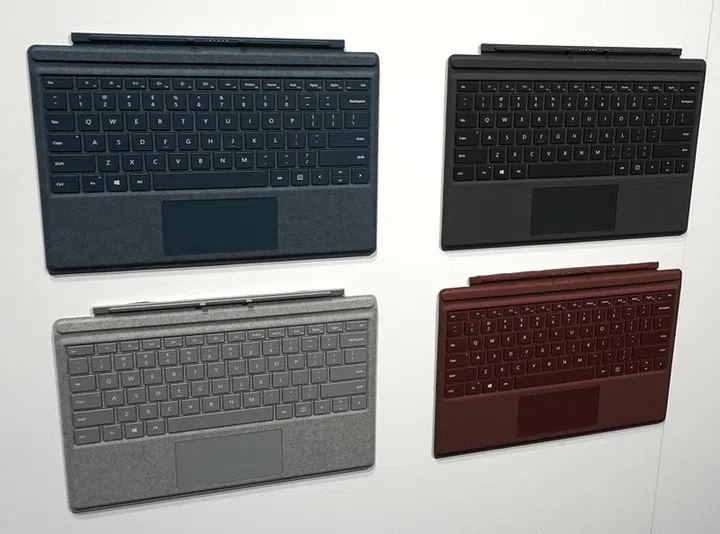 The new Surface Pro Type Covers come in nice modern colors.